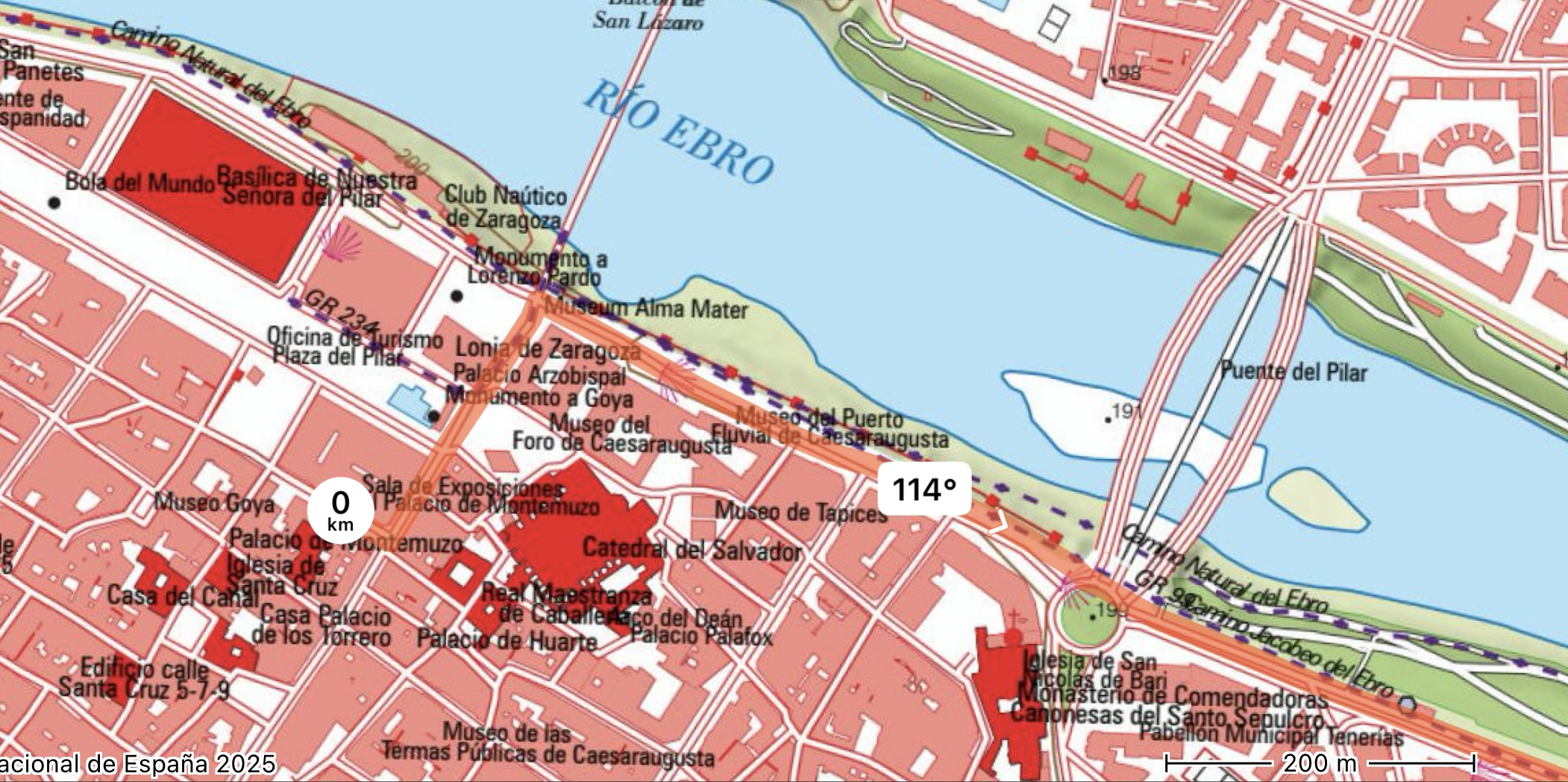 Falua sull’Ebro a Saragozza